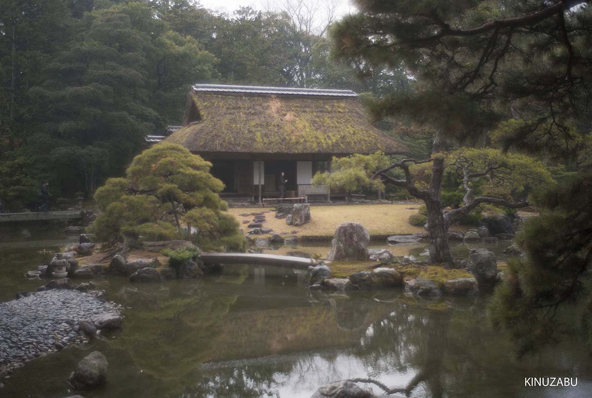 紅葉の終わった桂離宮