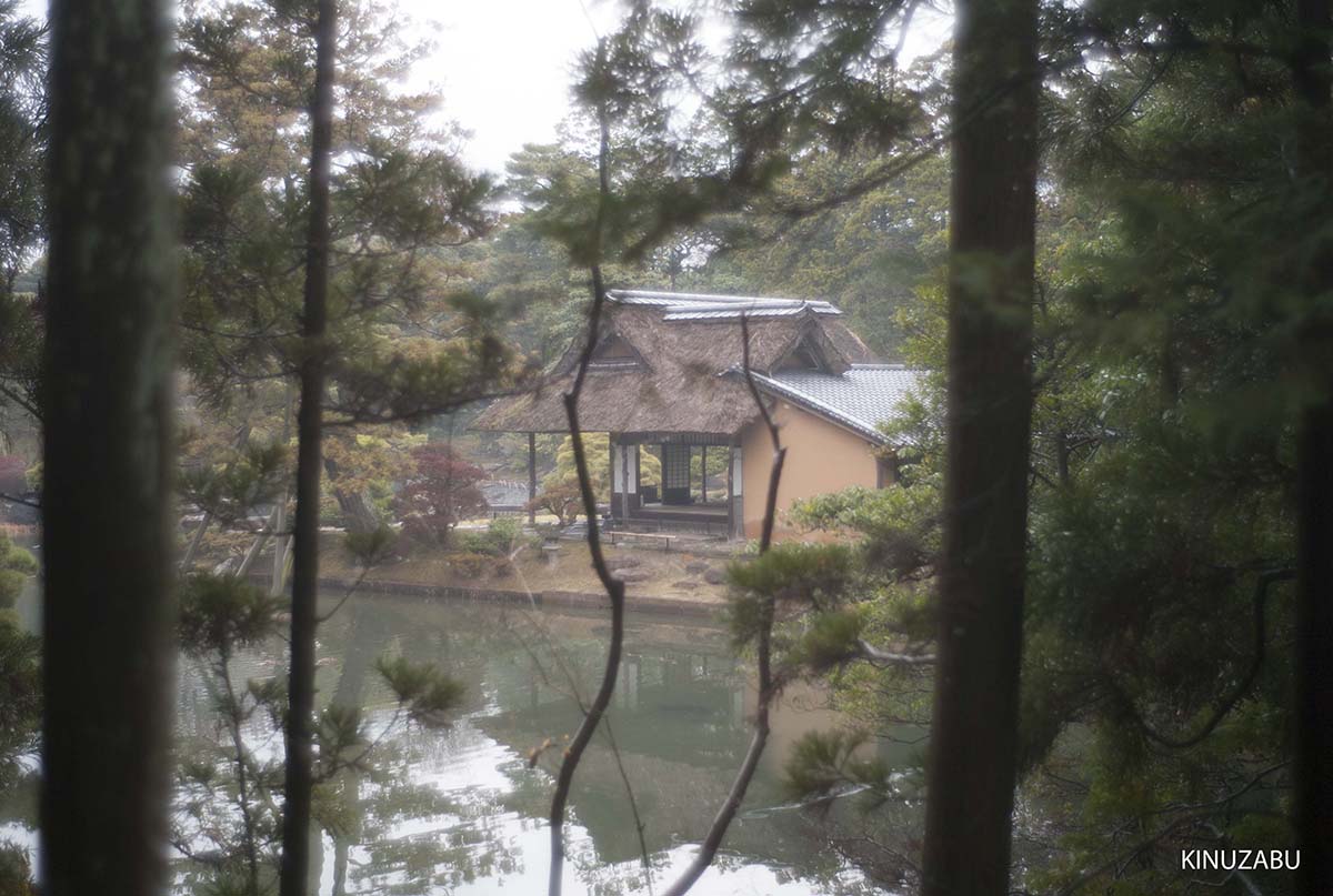 紅葉の終わった桂離宮