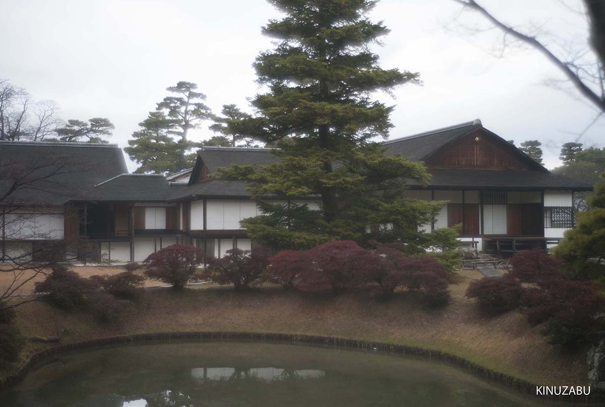 紅葉の終わった桂離宮