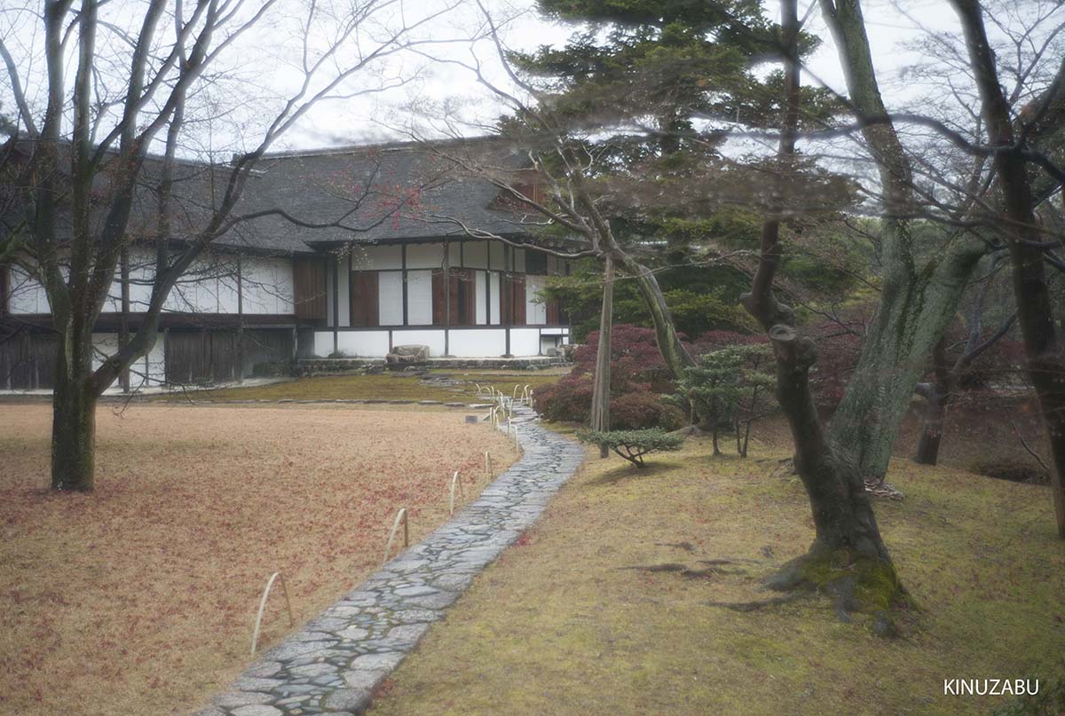 紅葉の終わった桂離宮