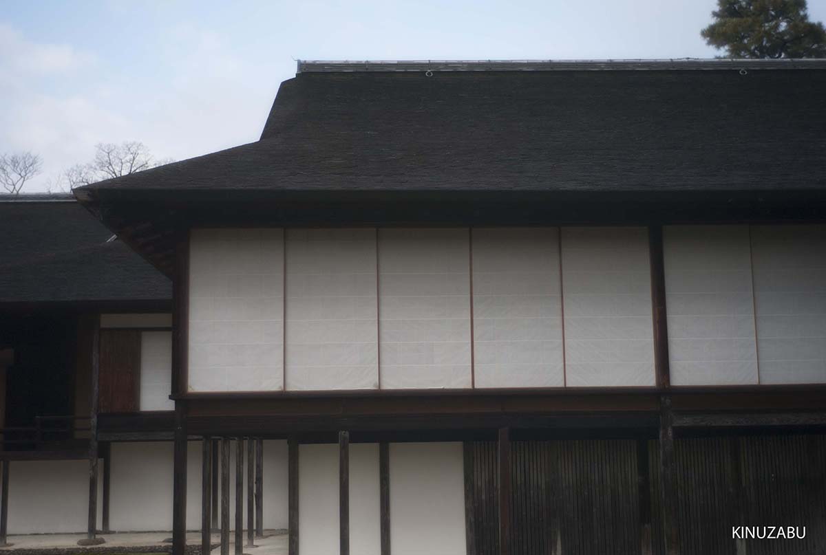 紅葉の終わった桂離宮